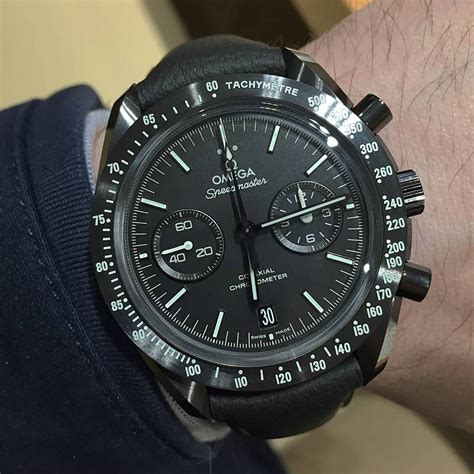 omega black black clone 9300|omega speedmaster black black.